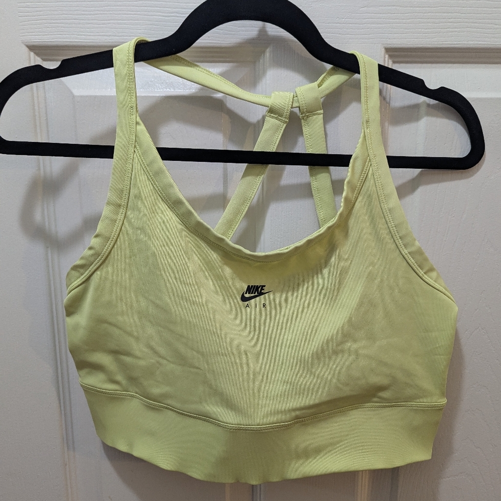 Nike Yellow/green Sports Bra Seamless Comfort